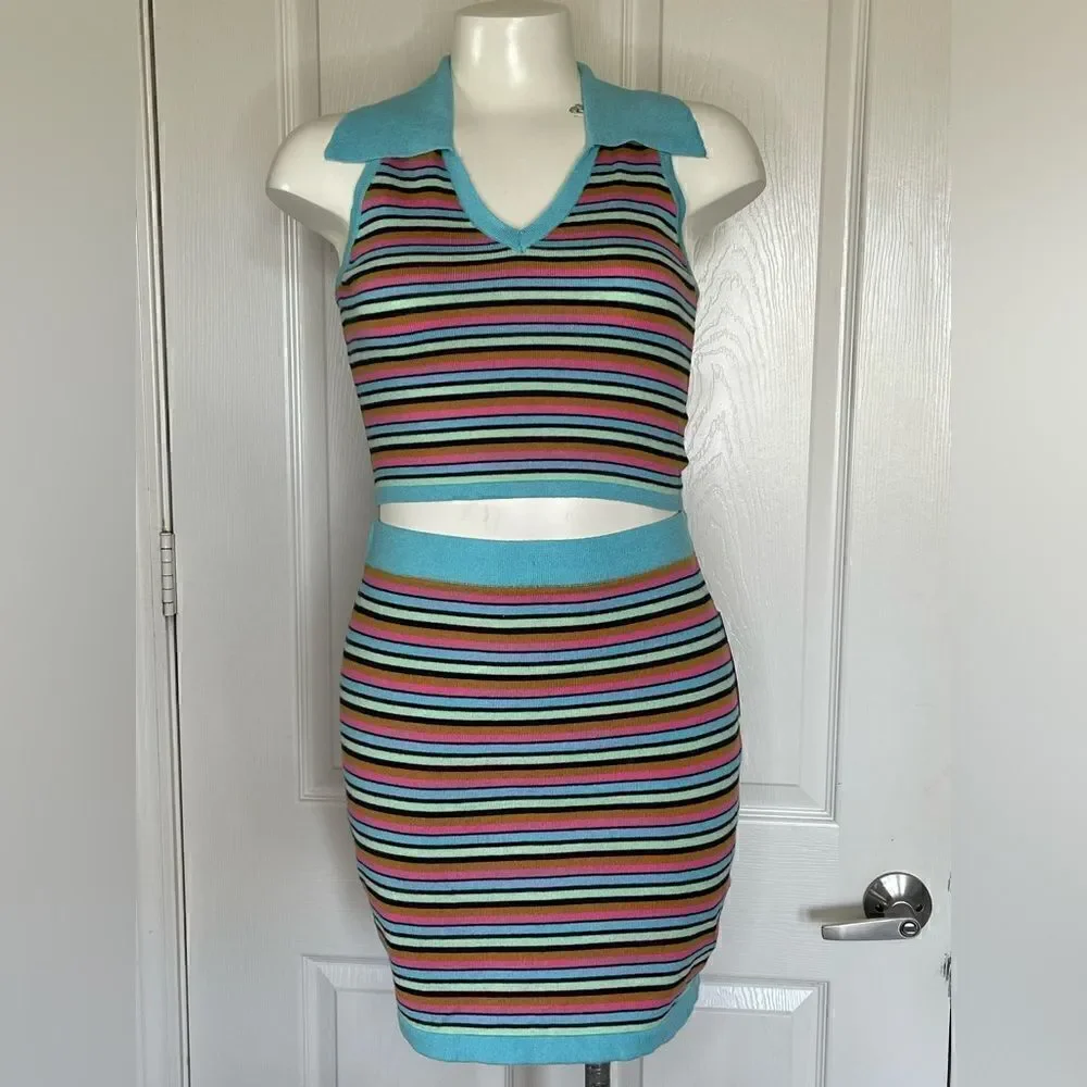 Wild fable skirt and top set top size small skirt size med